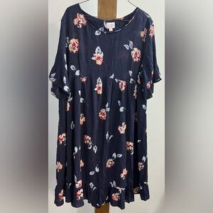 Floral Print maternity Dress with‎ Ruffle Hem